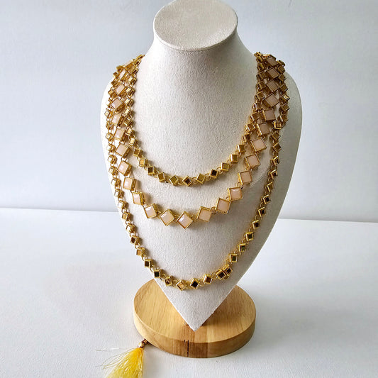 Womens Layer Necklace Gold Boho Long Chain Maala Gift
