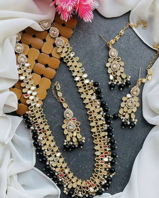 Nauratan Heavy Mala Set / Indian Pakistani Bridal Shaadi Wedding / Sabyasachi Bollywood/ Muslim Halal Fashion Islamic