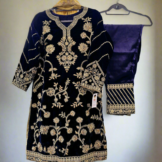 Pakistani Party Eid Shalwar Kameez Stitched 3 Piece Suit