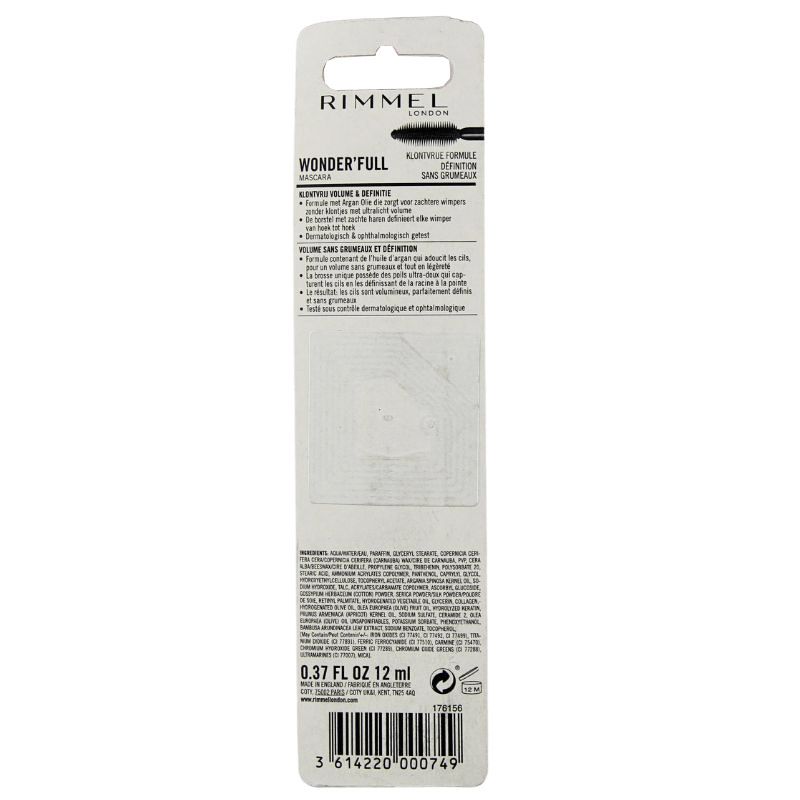 Rimmel Wonder'Full Mascara With Argan Oil *003 Extreme Black*